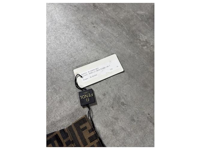 Vaqueros Fendi Zucca FF Monogram Pierna Recta Castaño Monograma - vista 6