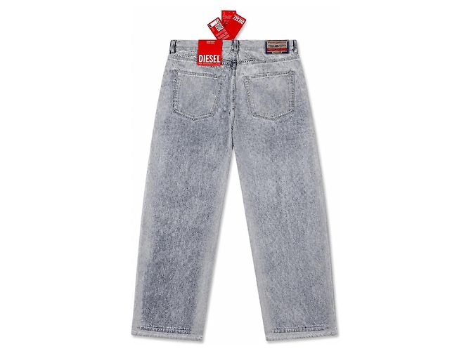Diesel Vaqueros 2010 5 Pocket Corte Loose Fit Pierna Recta Gris - vista 2