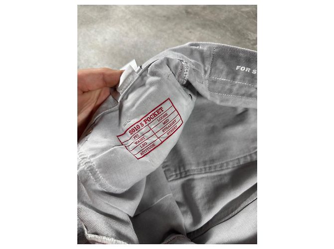 Diesel Vaqueros 2010 5 Pocket Corte Loose Fit Pierna Recta Gris - vista 8