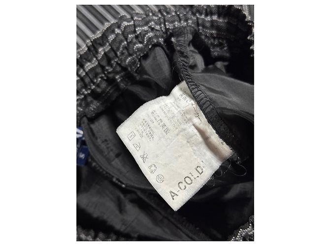 Autre Marque A-COLD-WALL* ACW Pantaloni Cropped a Righe Nero Grigio - vista 6