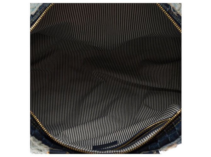 Borsa LOUIS VUITTON Keepall in Denim Blu - 103533 - vista 7