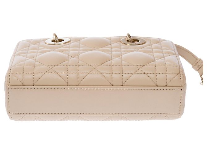 Bolso DIOR Lady D-Joy en Cuero Beige - 103537 - vista 10