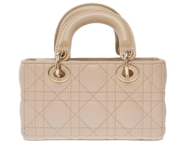 Bolso DIOR Lady D-Joy en Cuero Beige - 103537 - vista 3
