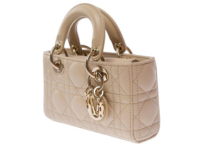 Bolso DIOR Lady D-Joy en Cuero Beige - 103537 - vista 4