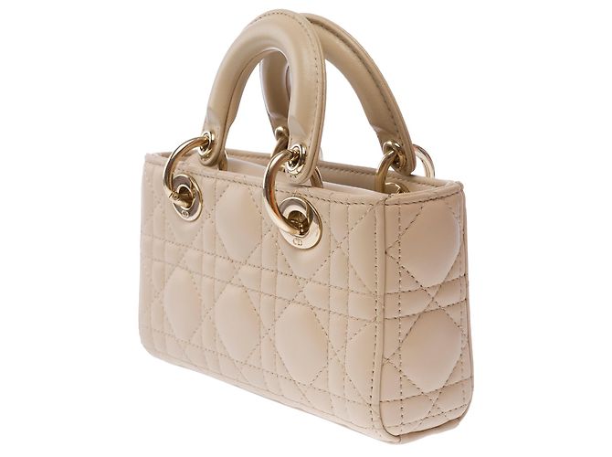 Bolso DIOR Lady D-Joy en Cuero Beige - 103537 - vista 5