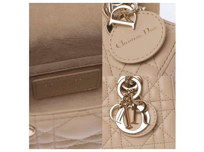 Bolso DIOR Lady D-Joy en Cuero Beige - 103537 - vista 6