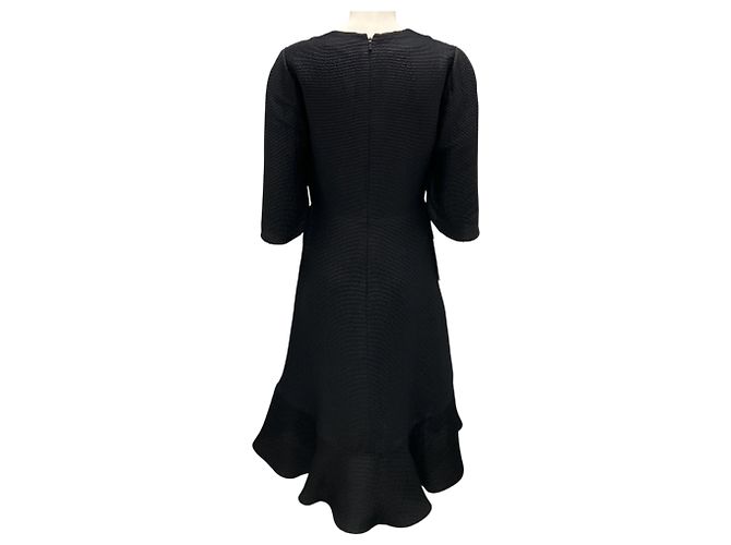 Chloé Abito corto in seta costata con brillantini e scollo a V nero Chloe - vista 3