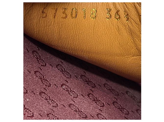 Sandali Slide Gucci Monogramma GG Beige / Rosso Mattone - vista 7