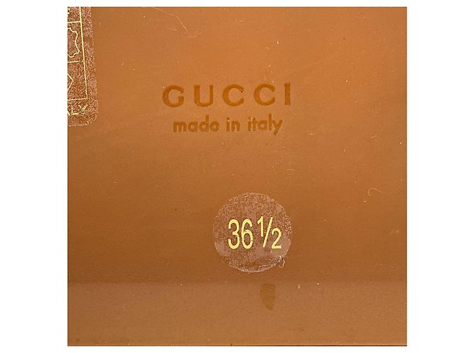 Sandali Slide Gucci Monogramma GG Beige / Rosso Mattone - vista 8