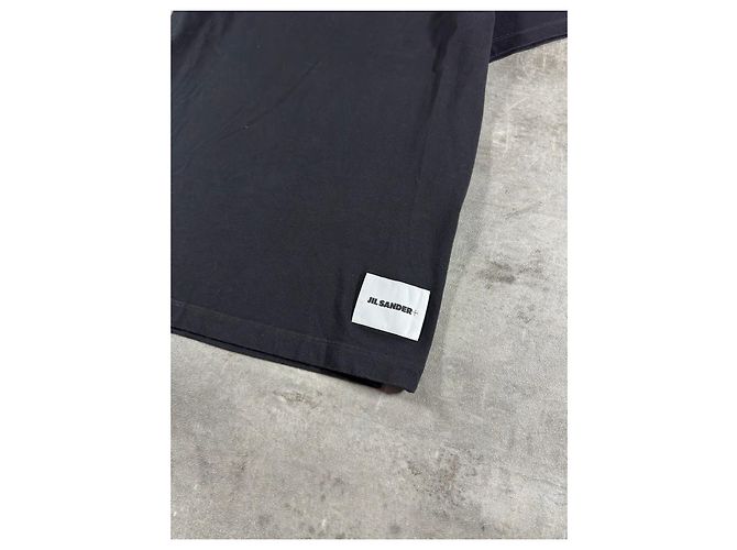 Jil Sander T-shirt in cotone biologico nero - vista 3