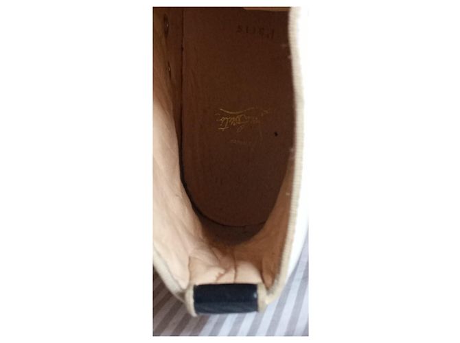 Christian Louboutin Sneaker Alte con Borchie Nero Bianco Blu - vista 9
