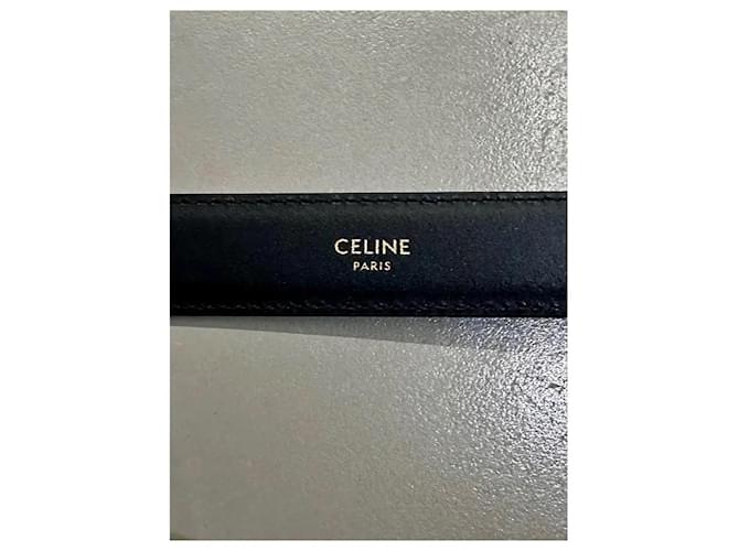 Céline Triomphe Ledergürtel Schwarz - Ansicht 7