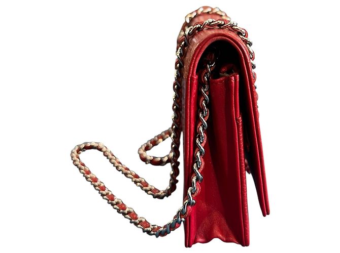 Wallet On Chain Portafoglio con catena Chanel CC Caviar 2012 - vista 3