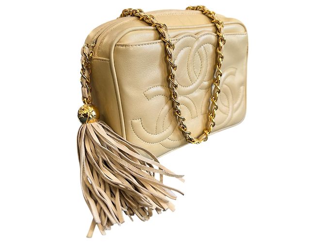 Camera Borsa a tracolla Chanel Triple CC Lambskin Tassel Chain 1994 - vista 2