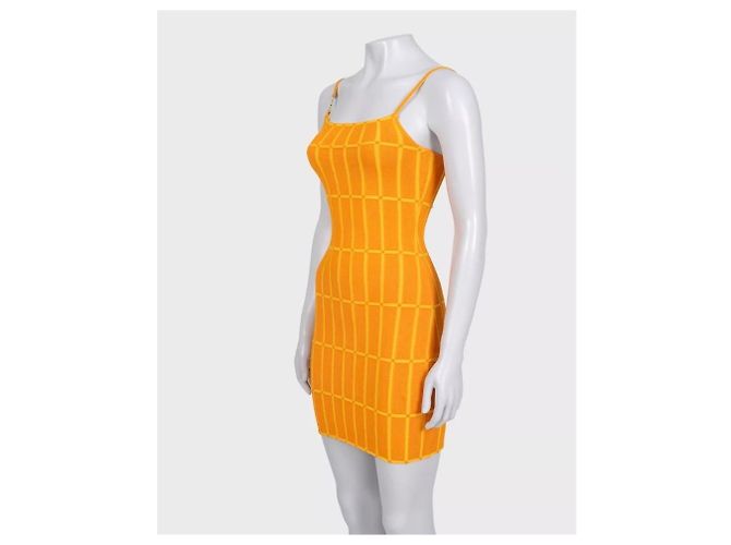 Vestido mini de punto Jacquemus Vibrant Orange Talla S EU36 de segunda mano - vista 2