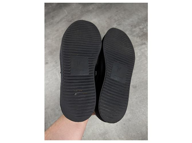 Giuseppe Zanotti Sneaker Pelle Nera Croco Nero - vista 6