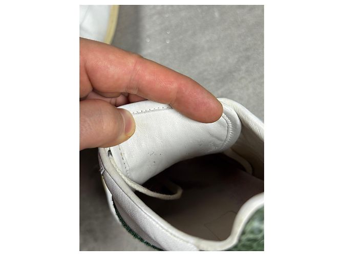Gucci Ace Sneaker Weiß Leder Rot Grün - Ansicht 7
