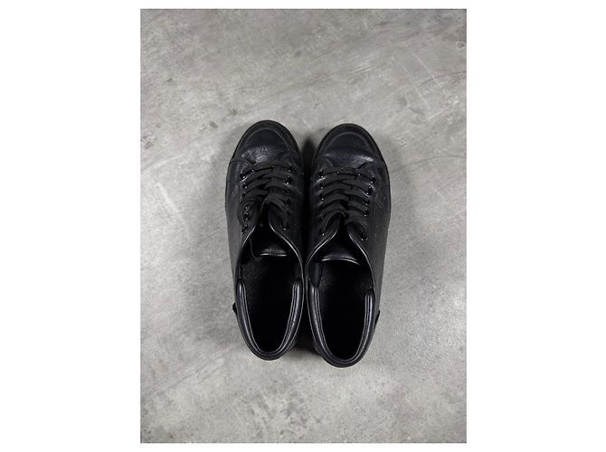 Sneaker Louis Vuitton in pelle nera Monogram Nero - vista 8