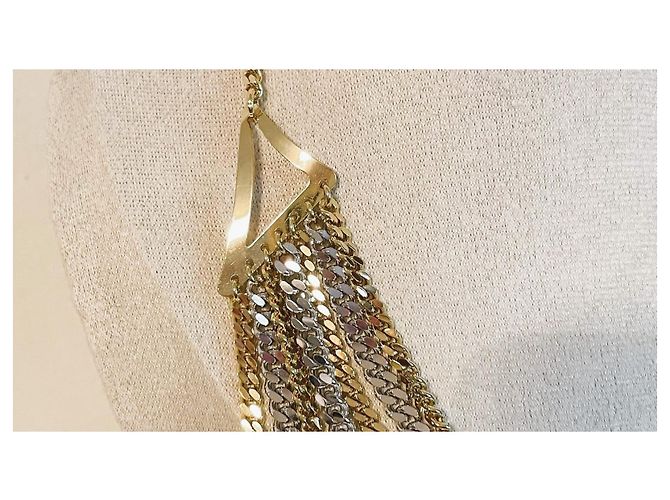 Autre Marque Collana multifilo Unoaerre in bronzo placcato oro e argento D'oro - vista 13
