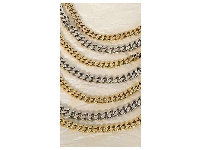 Autre Marque Collana multifilo Unoaerre in bronzo placcato oro e argento D'oro - vista 15