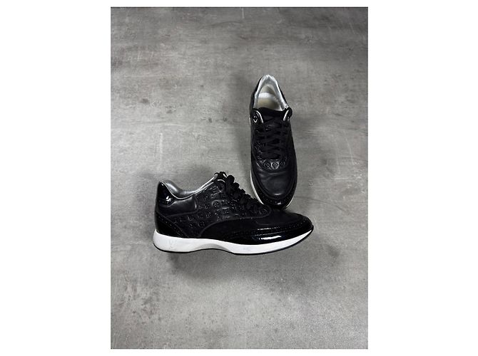 Louis Vuitton Sneakers Damier Pelle Nera Nero - vista 3