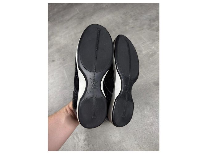 Louis Vuitton Sneakers Damier Pelle Nera Nero - vista 6