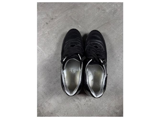 Louis Vuitton Sneakers Damier Pelle Nera Nero - vista 7