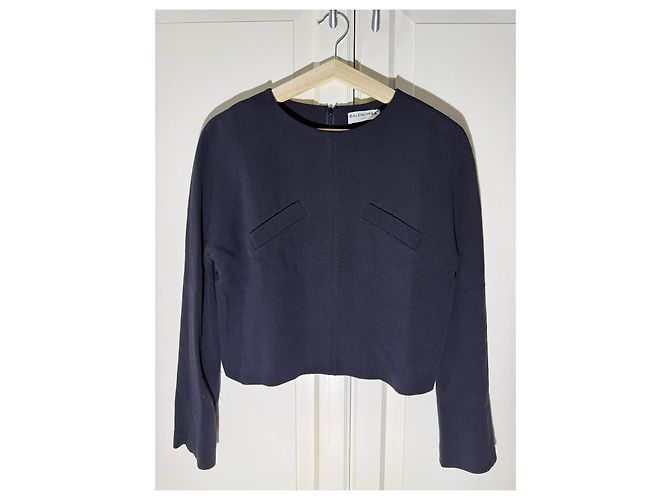 Balenciaga Blusa de seda negra talla 36 Negro - vista 2