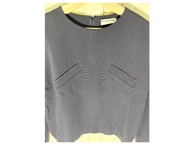 Balenciaga Blusa de seda negra talla 36 Negro - vista 3