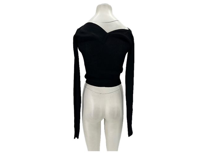 Autre Marque IOANNES Cardigan aus Viskose Schwarz - Ansicht 2