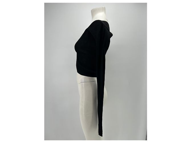 Autre Marque IOANNES Cardigan aus Viskose Schwarz - Ansicht 4