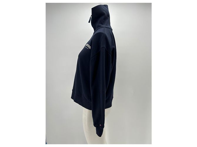Tommy Hilfiger Pullover in Navy Blau aus Baumwolle - Ansicht 4