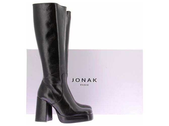 Jonak Lederstiefel Schwarz Größe 37 - Ansicht 8