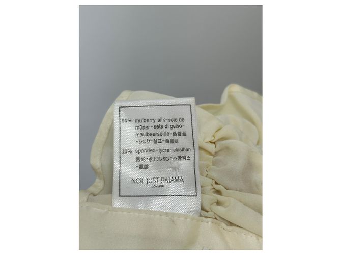 Autre Marque Top in seta beige Taglia S - vista 6