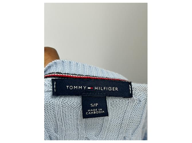 Tommy Hilfiger Pullover aus Baumwolle Blau S - Ansicht 5