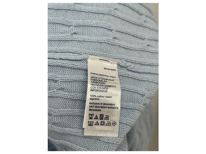 Tommy Hilfiger Pullover aus Baumwolle Blau S - Ansicht 6