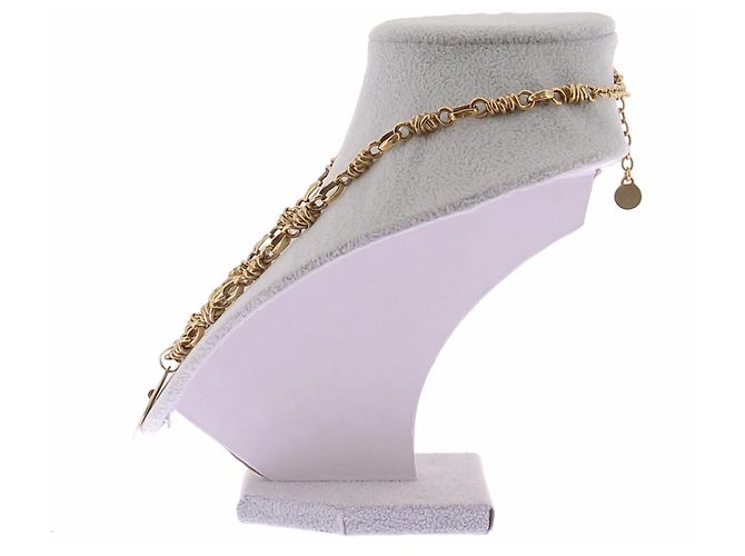 Goossens Collana a maglia dorata con pendente D'oro - vista 4