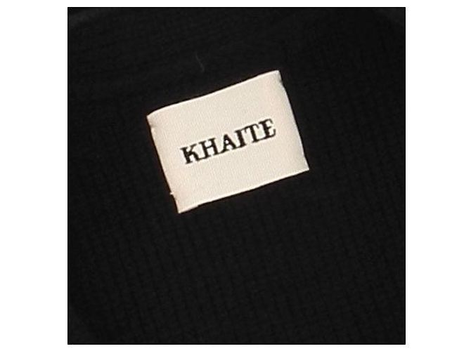 Khaite Schmal geschnittener schwarzer Cardigan aus Kaschmir - Ansicht 5