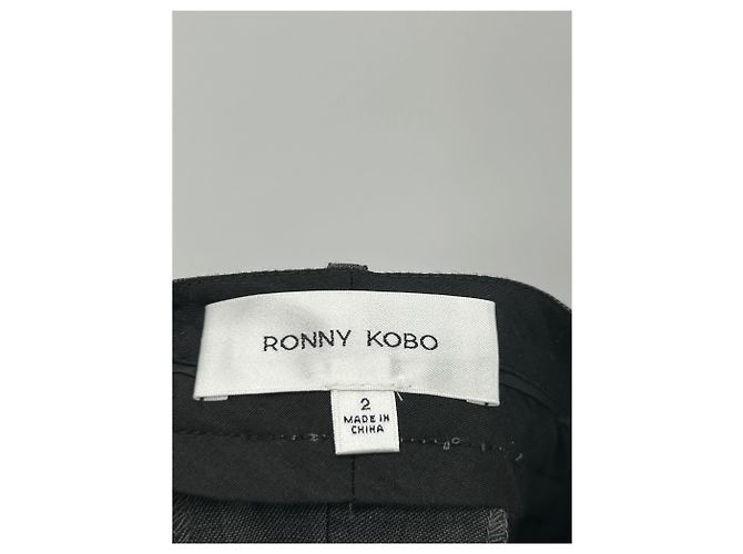 Autre Marque Pantalones de lana grises RONNY KOBO - vista 3