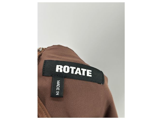 Rotate Abito a pois marrone - vista 5