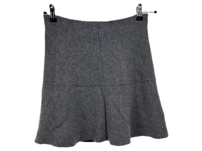 Autre Marque Falda de cachemira gris LISA YANG - vista 2