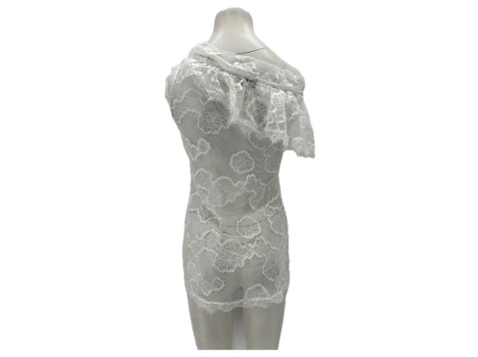 Autre Marque Top de encaje blanco MAJESTAET - vista 2