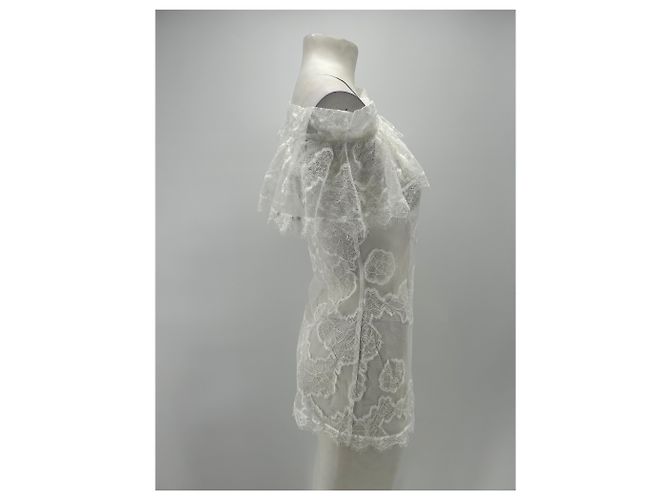 Autre Marque Top de encaje blanco MAJESTAET - vista 3