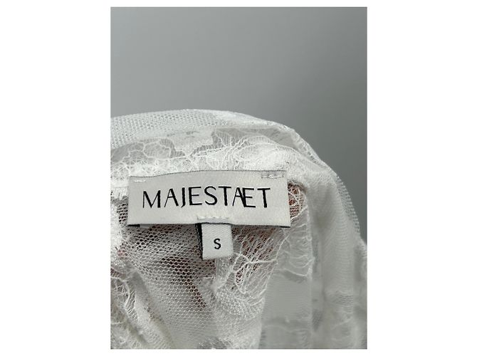 Autre Marque Top de encaje blanco MAJESTAET - vista 5