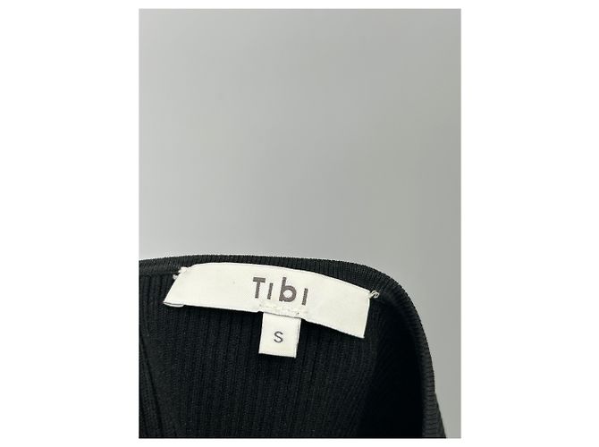 Top negro de viscosa Tibi - vista 5