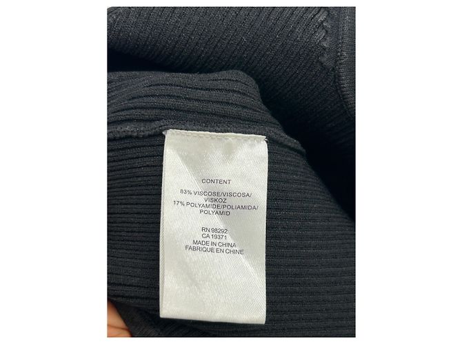 Top negro de viscosa Tibi - vista 6