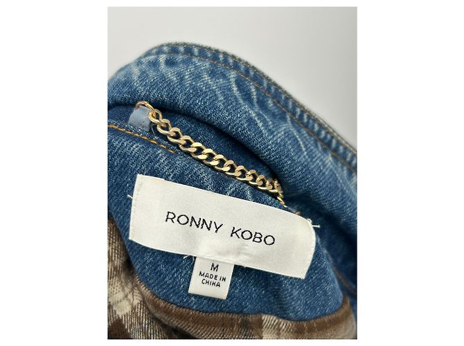 Autre Marque RONNY KOBO Denim Jacket Blue Cotton M - view 5