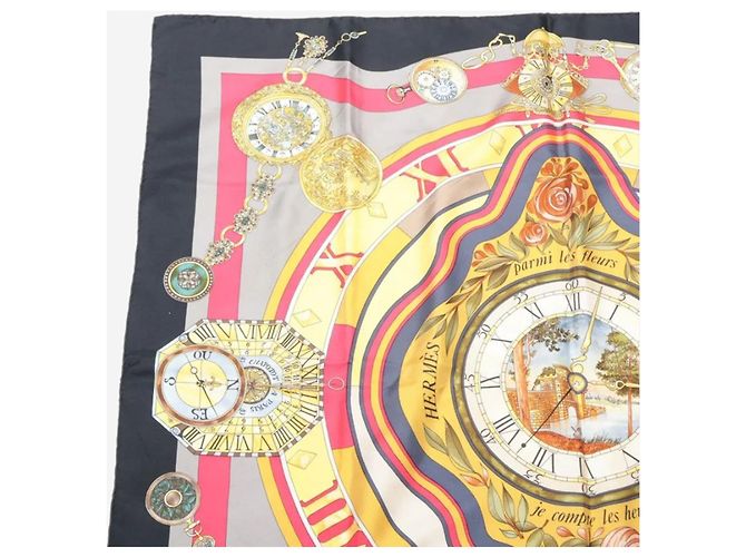 Hermès Sciarpa in seta Multicolour Parmi Les Fleurs Multicolore - vista 2