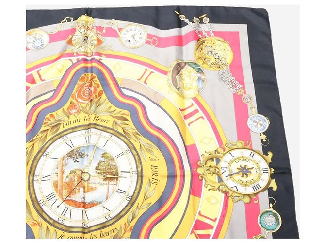 Hermès Sciarpa in seta Multicolour Parmi Les Fleurs Multicolore - vista 3