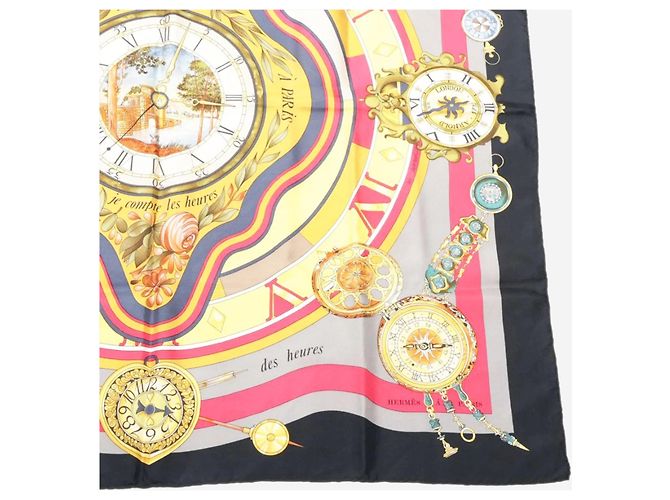 Hermès Sciarpa in seta Multicolour Parmi Les Fleurs Multicolore - vista 4